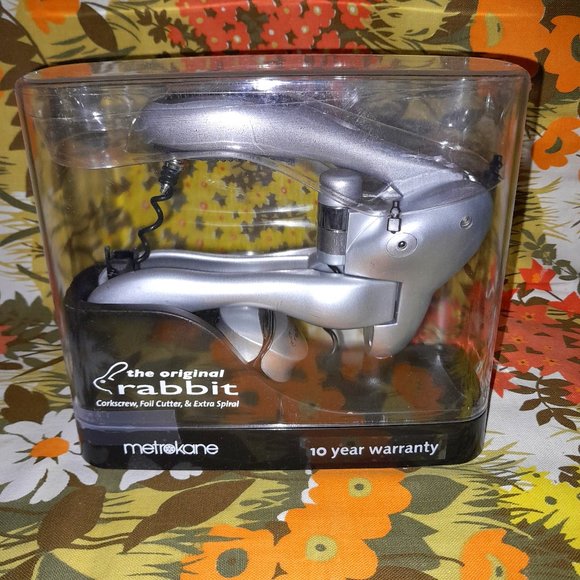 Metrokane Other - Original RABBIT Corkscrew Wine Bottle Opener with Foil Cutter & Extral Spiral